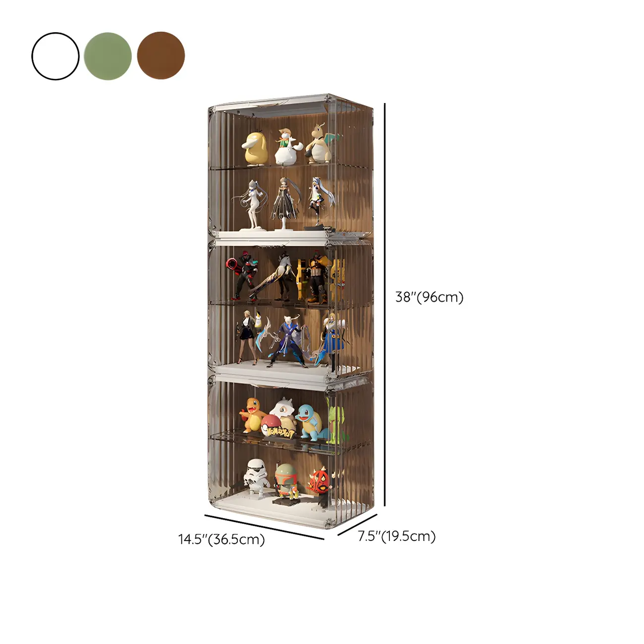 Living Room Stackable Clear Acrylic Display Cabinet Image - 37 | homeyfad