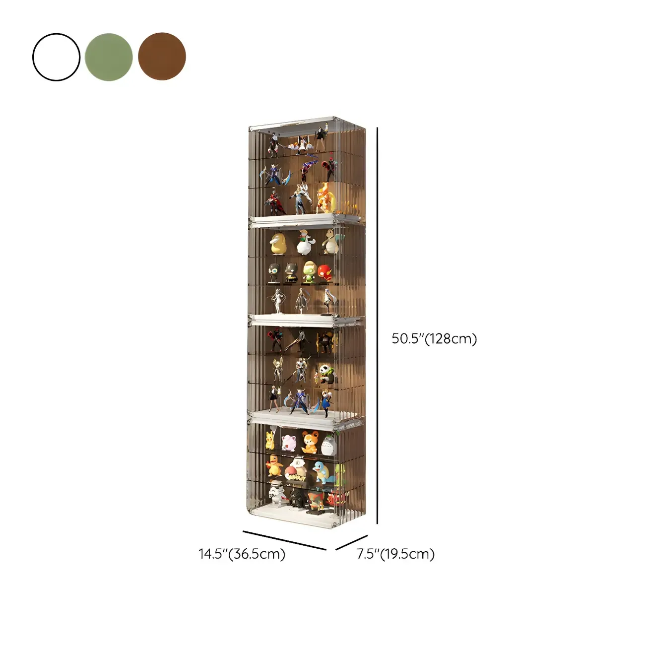 Living Room Stackable Clear Acrylic Display Cabinet Image - 40