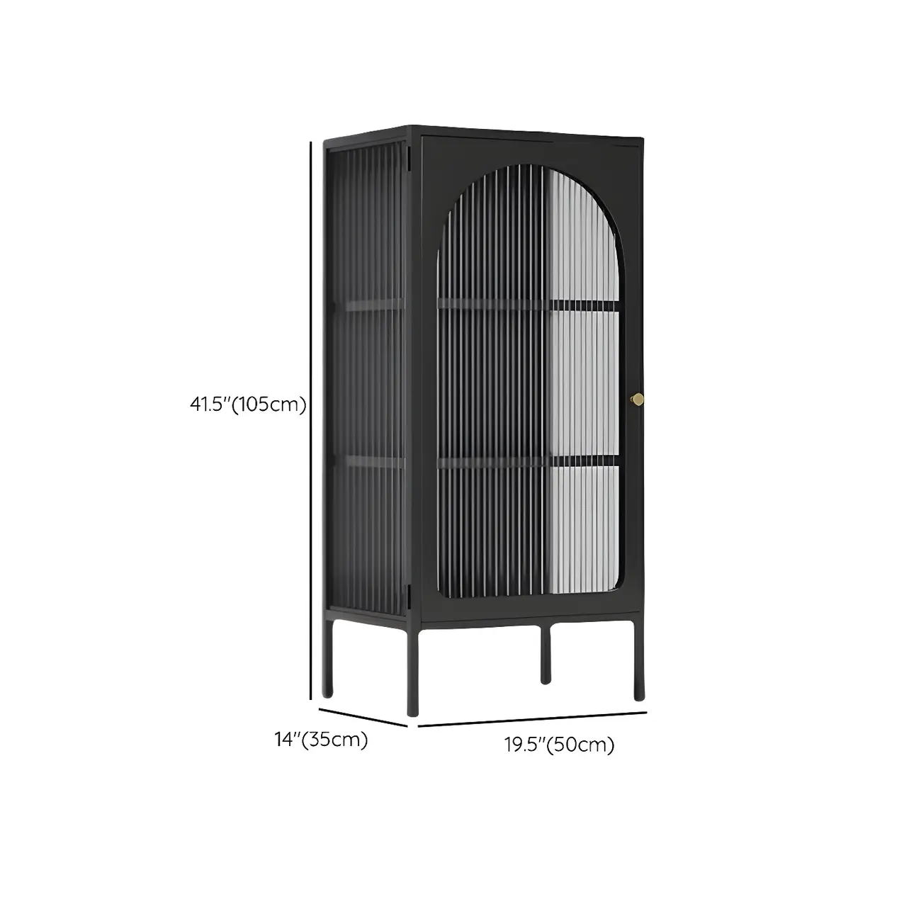 Industrial Black Metal Display Cabinet with Glass Doors for Kitchen #size | homeyfad