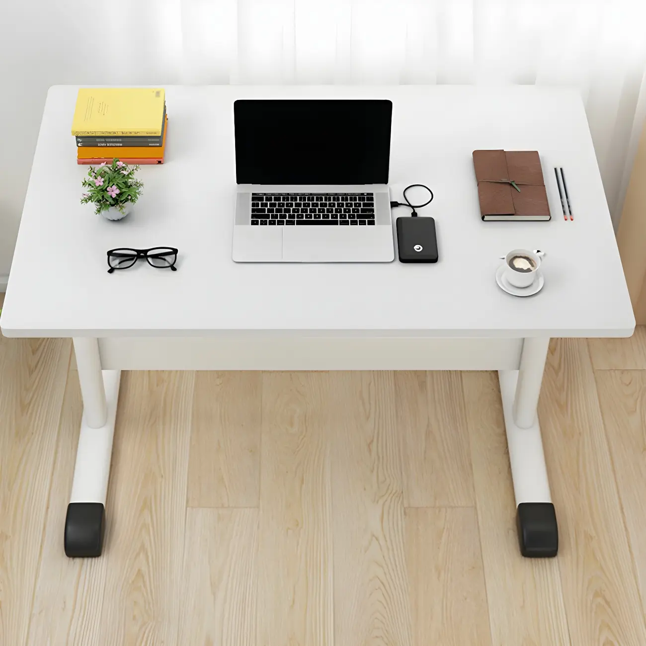 Classic Adjustable Standing Desk with Smooth Surface for Office Image - 7 | homeyfad