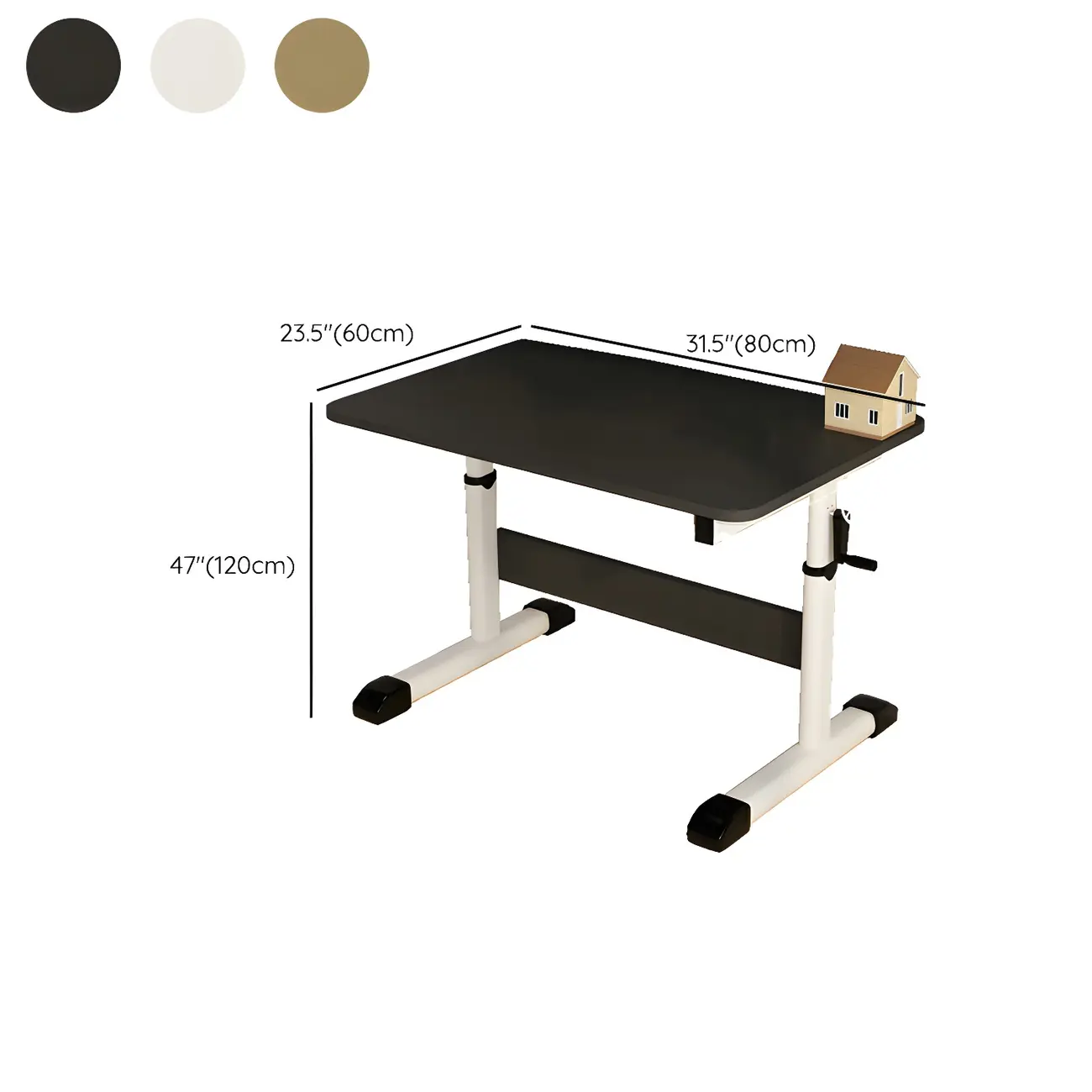 Classic Adjustable Standing Desk with Smooth Surface for Office #size | homeyfad