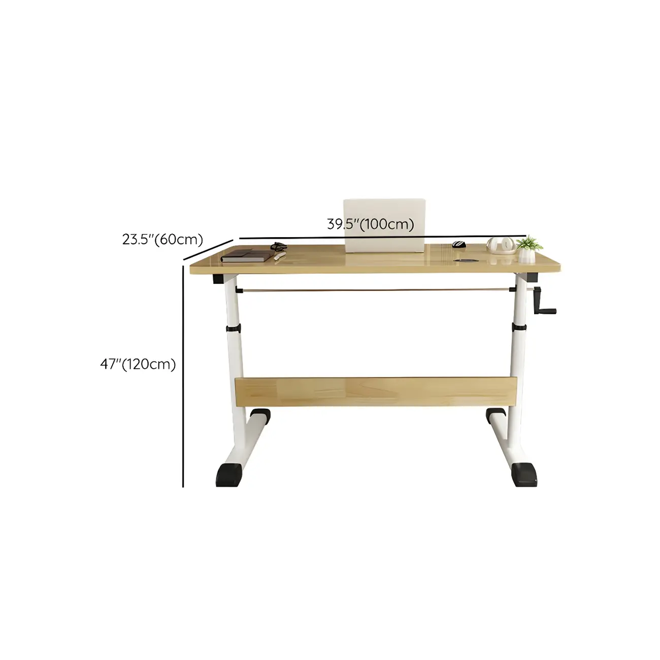 Classic Adjustable Standing Desk with Smooth Surface for Office Image - 23 | homeyfad