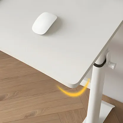 Minimalist T-Shaped Wooden Adjustable Standing Desk for Office Image - 7