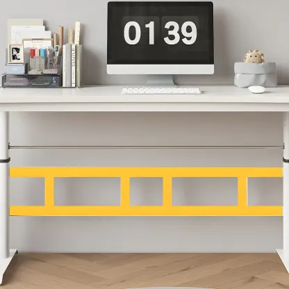 Minimalist T-Shaped Wooden Adjustable Standing Desk for Office Image - 10