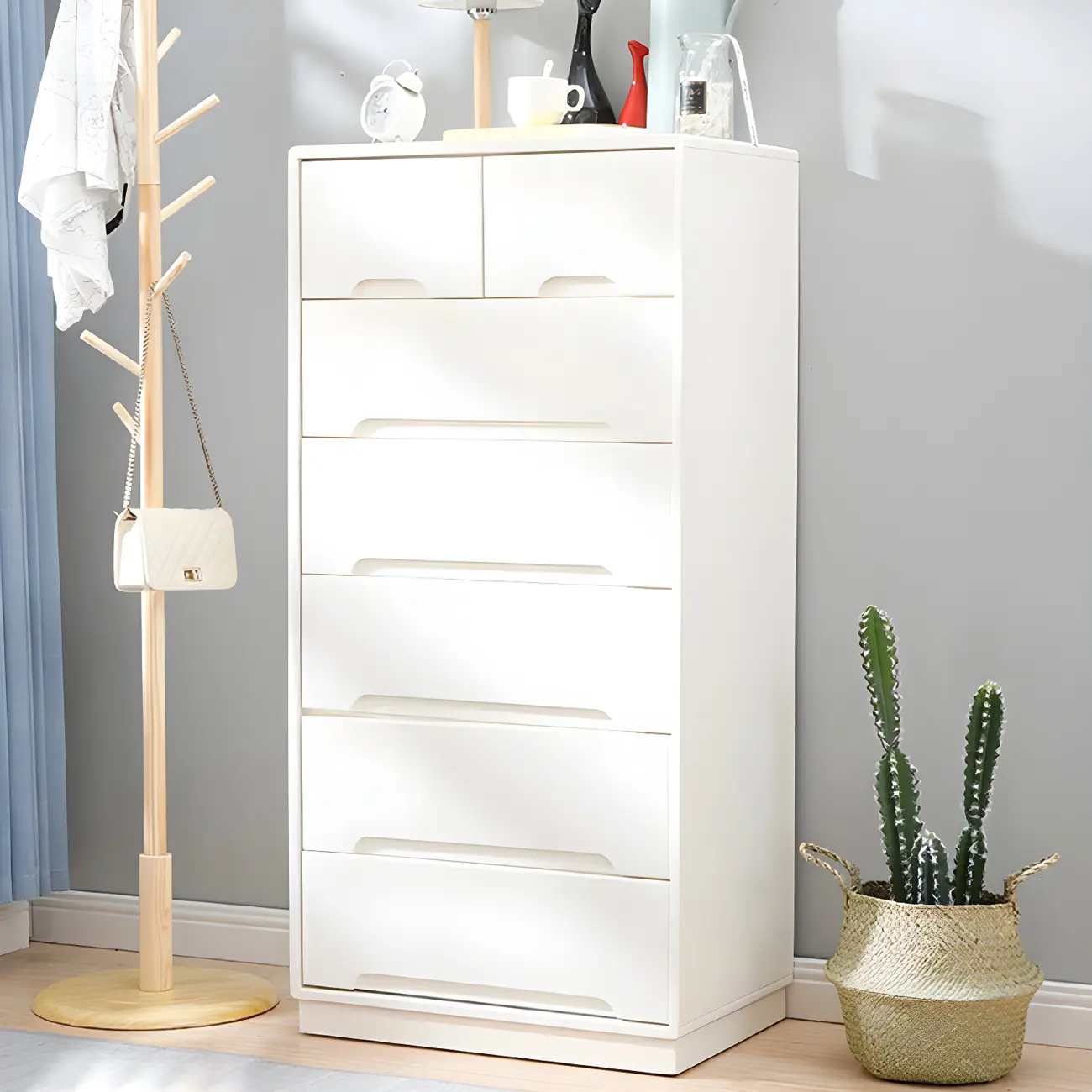  Traditional White Wooden Dressers & Chests with Storage Image - 1 | homeyfad