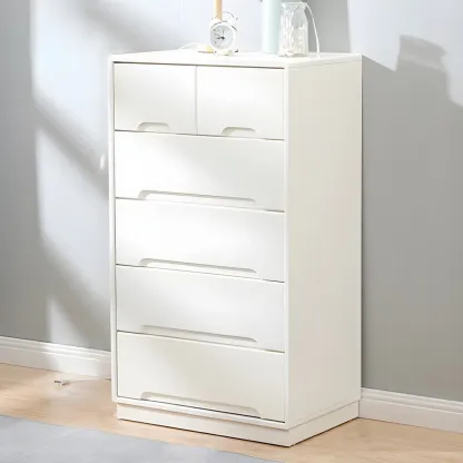  Traditional White Wooden Dressers & Chests with Storage Image - 3