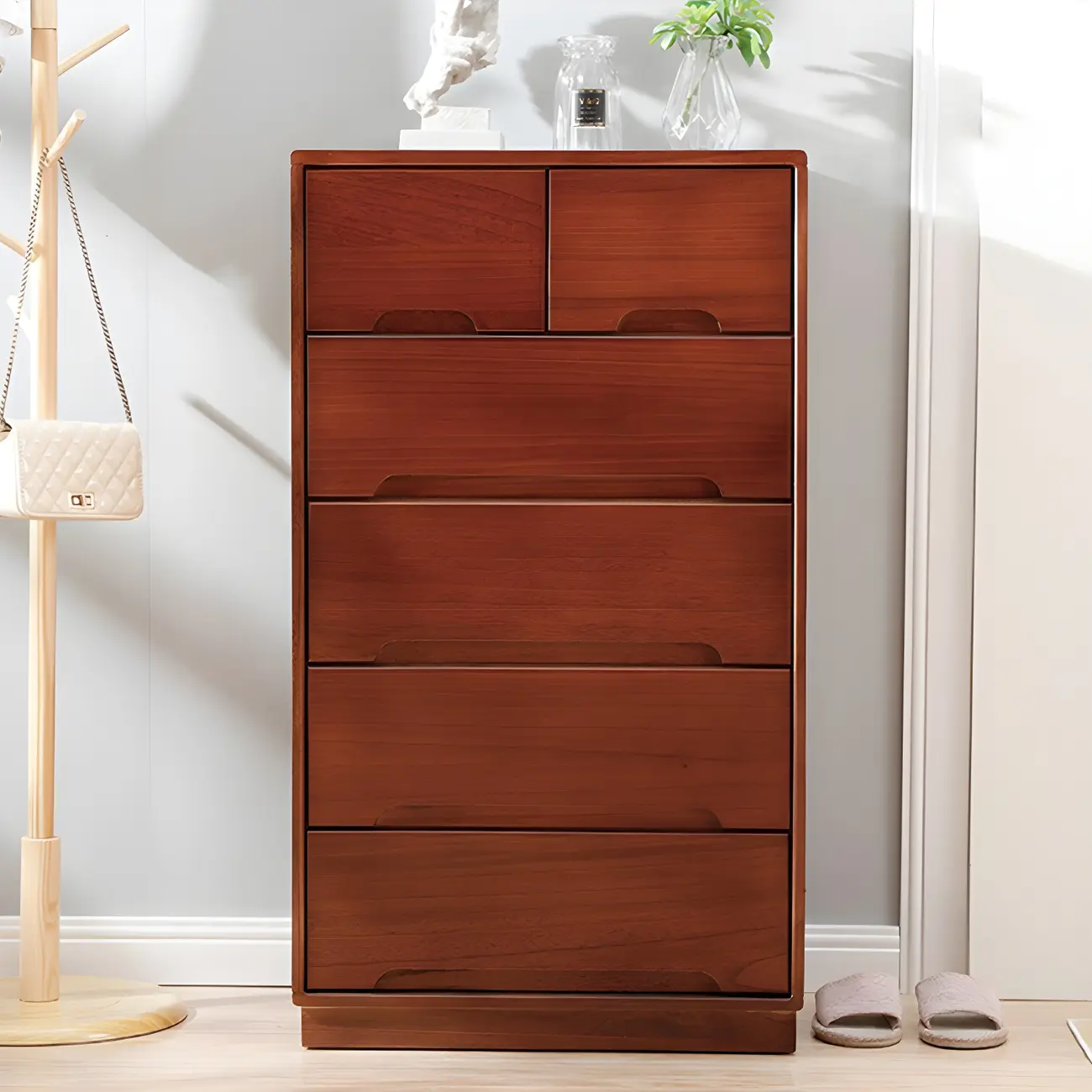  Traditional White Wooden Dressers & Chests with Storage Image - 6 | homeyfad