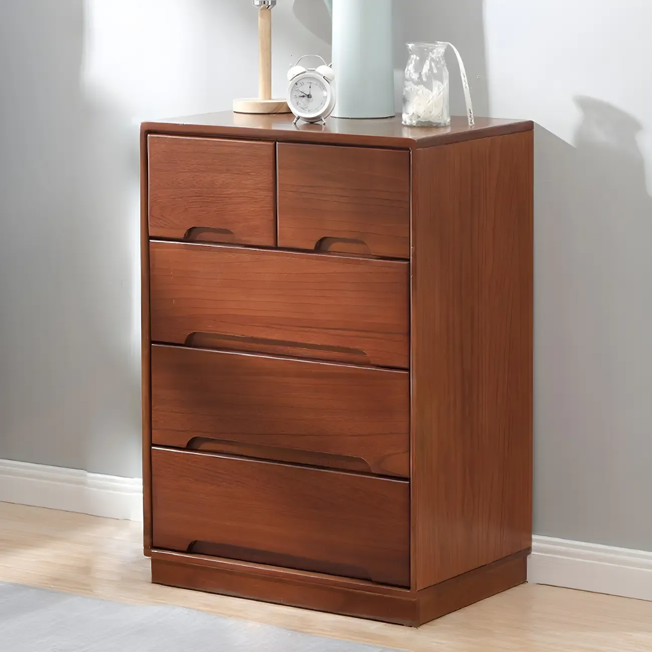  Traditional White Wooden Dressers & Chests with Storage Image - 7