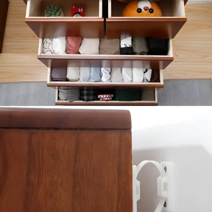 Traditional White Wooden Dressers & Chests with Storage Image - 12