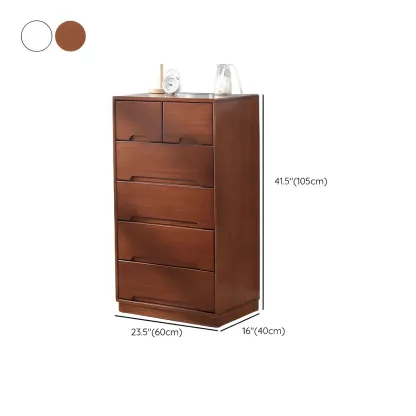  Traditional White Wooden Dressers & Chests with Storage Image - 17