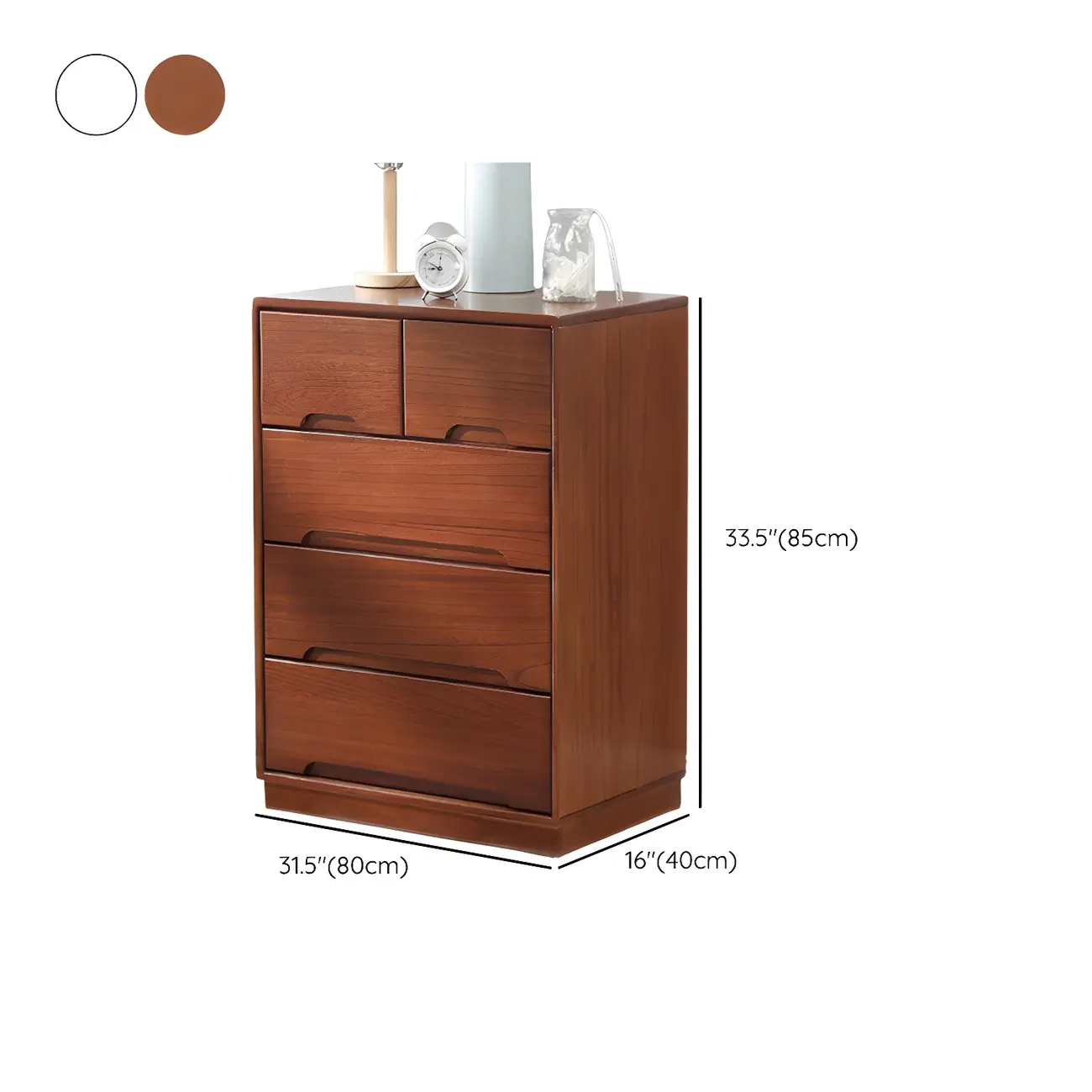  Traditional White Wooden Dressers & Chests with Storage Image - 22 | homeyfad