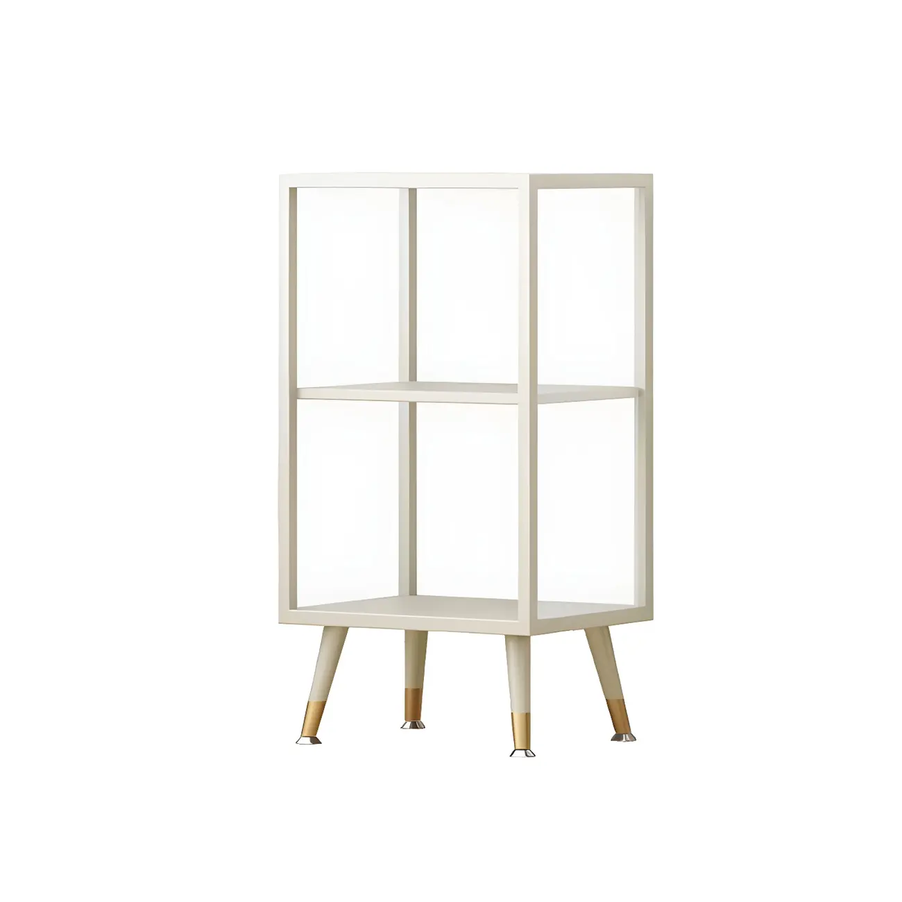 Modern Glass Display Cabinet with Shelves for Living Room Image - 22 | homeyfad