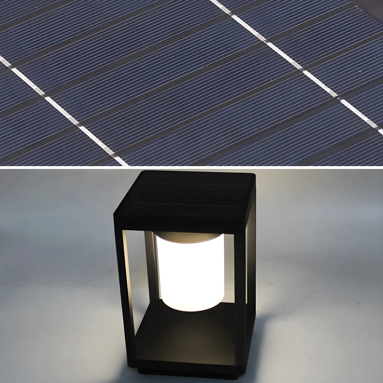 10-Inch Height Solar Metal Rectangle Post Cap Light Image - 8 | homeyfad