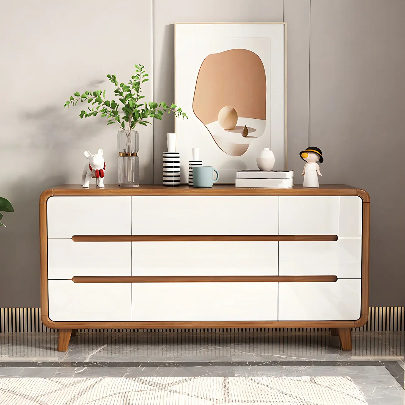 Traditional Brown Wooden Dressers & Chests with Drawers Image - 8 | homeyfad