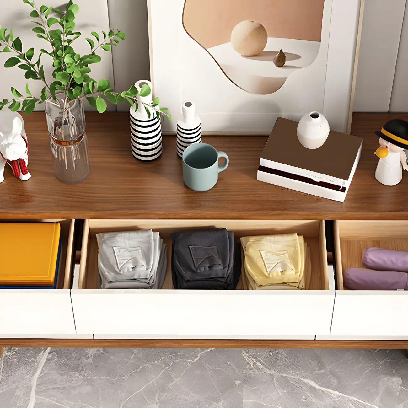 Traditional Brown Wooden Dressers & Chests with Drawers Image - 10 | homeyfad