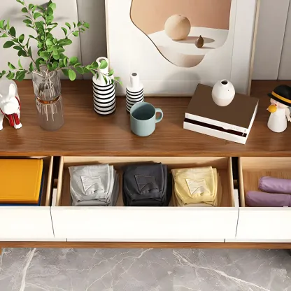 Traditional Brown Wooden Dressers & Chests with Drawers Image - 10