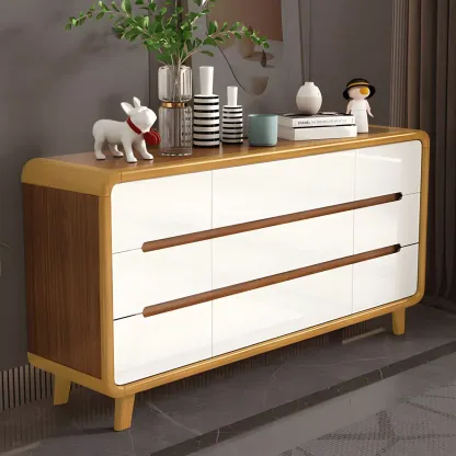 Traditional Brown Wooden Dressers & Chests with Drawers Image - 14