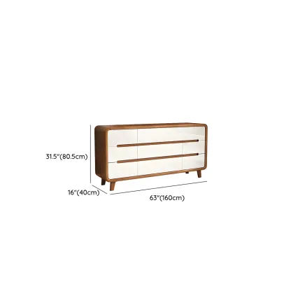 Traditional Brown Wooden Dressers & Chests with Drawers #size