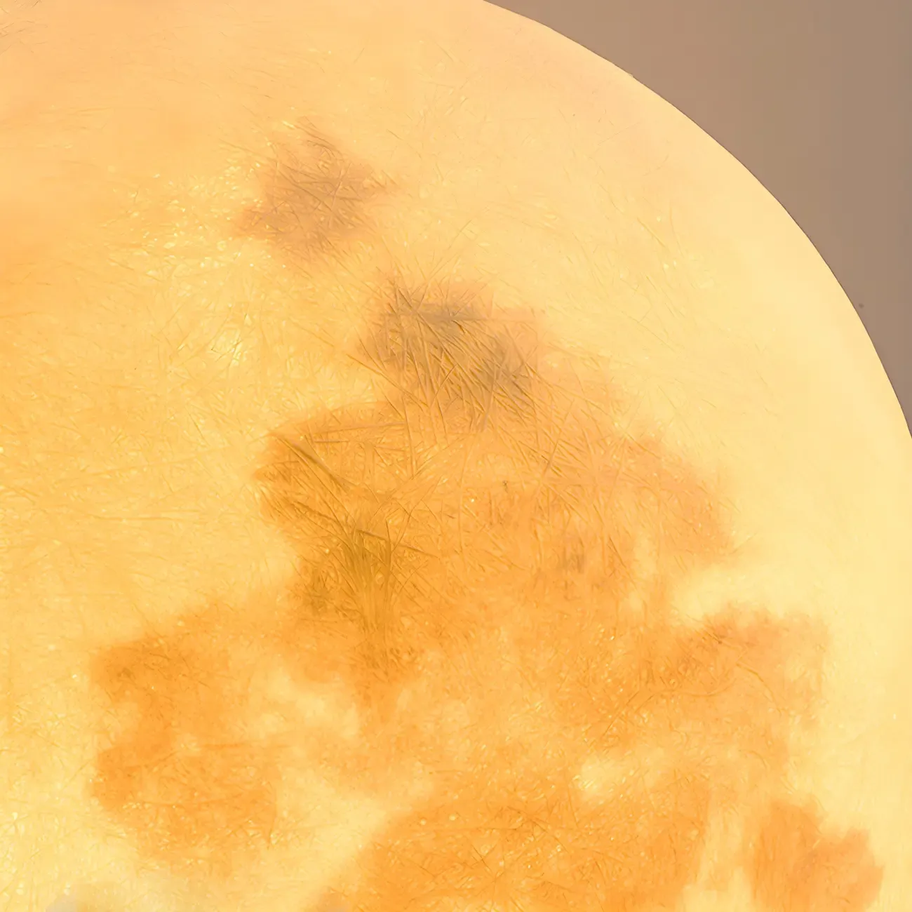 Yellow Moon-Theme Globe Resin Post Cap Light Image - 9