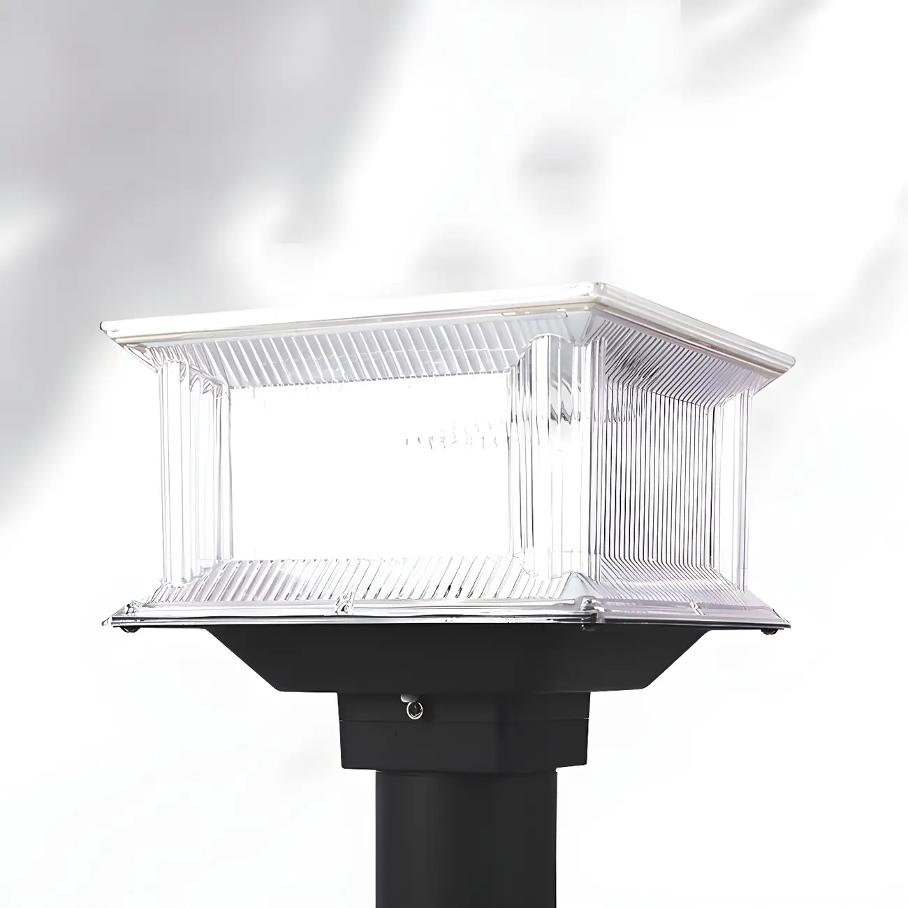 3 Color Light Solar Square Clear Post Cap Light Image - 8 | homeyfad