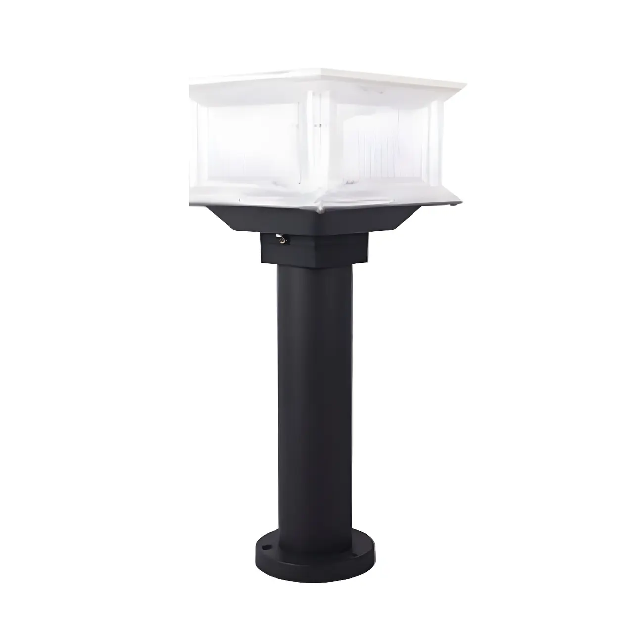 3 Color Light Solar Square Clear Post Cap Light Image - 10 | homeyfad