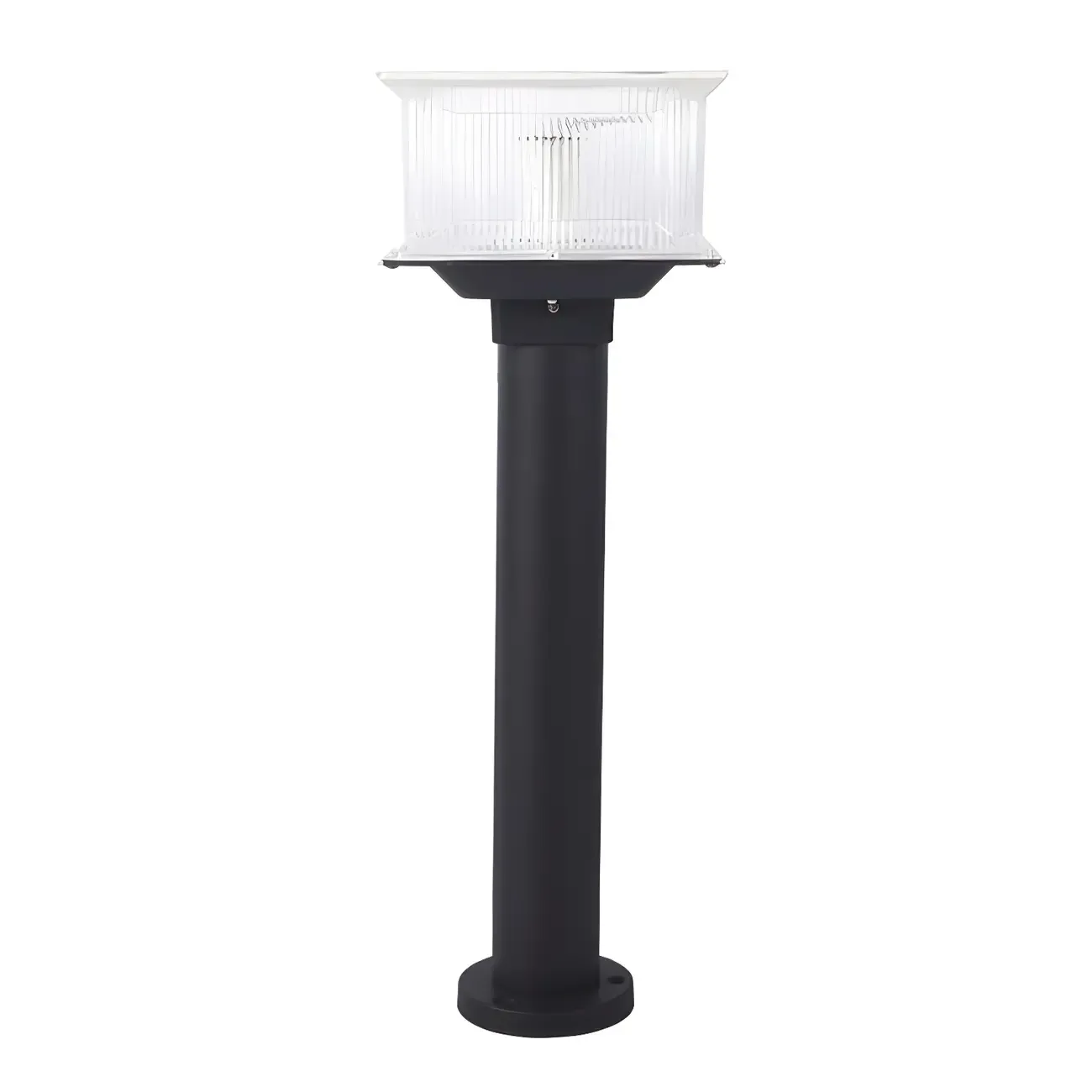 3 Color Light Solar Square Clear Post Cap Light Image - 11