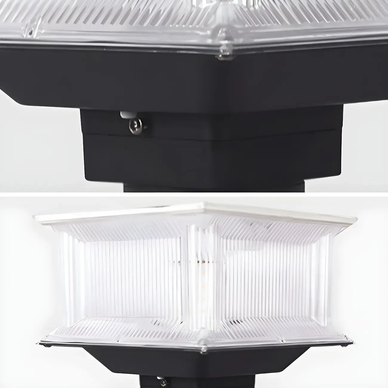 3 Color Light Solar Square Clear Post Cap Light Image - 13