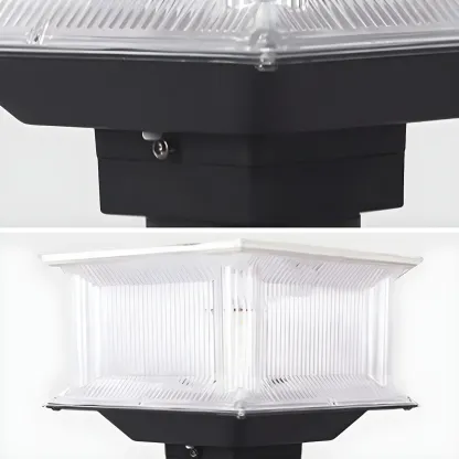 3 Color Light Solar Square Clear Post Cap Light Image - 13