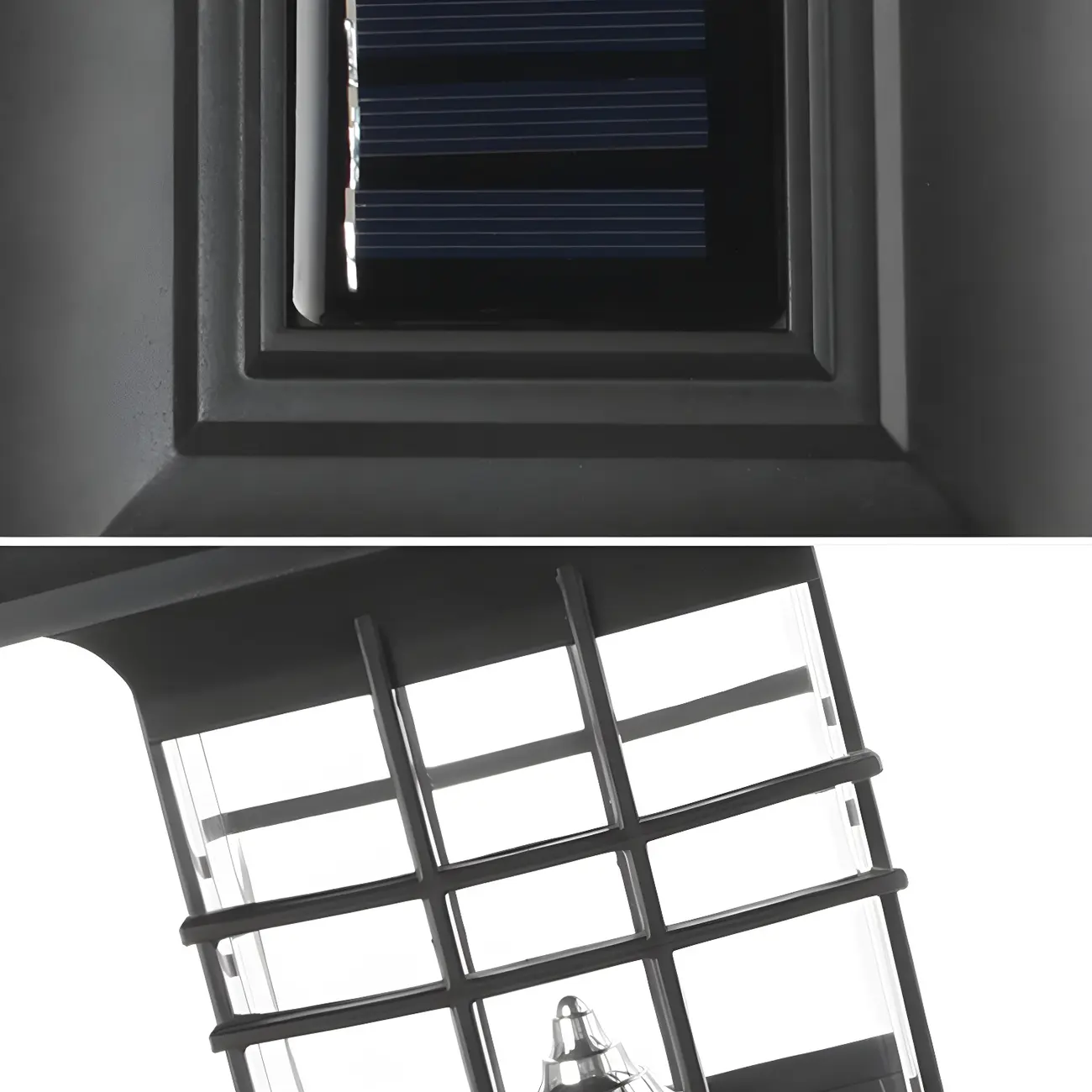 Black Solar Plastic Rectangle Shape Post Cap Light Image - 10 | homeyfad