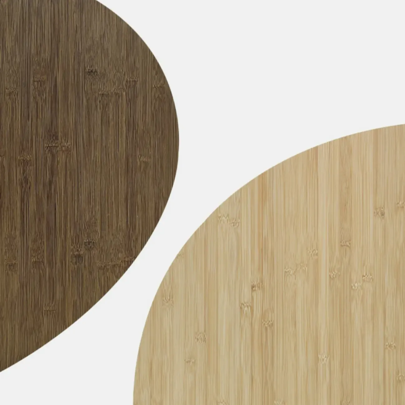 Counter Height Modern Bamboo Wood Round Bar Table Image - 11