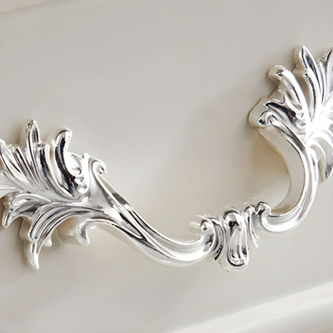 French Country White Wood 2-Drawer Bookcase with Doors Image - 11