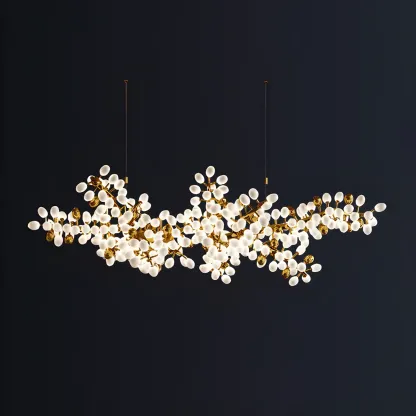 Luxury Modern Gold Glass Cluster Pendant Light for Kitchen Image - 4