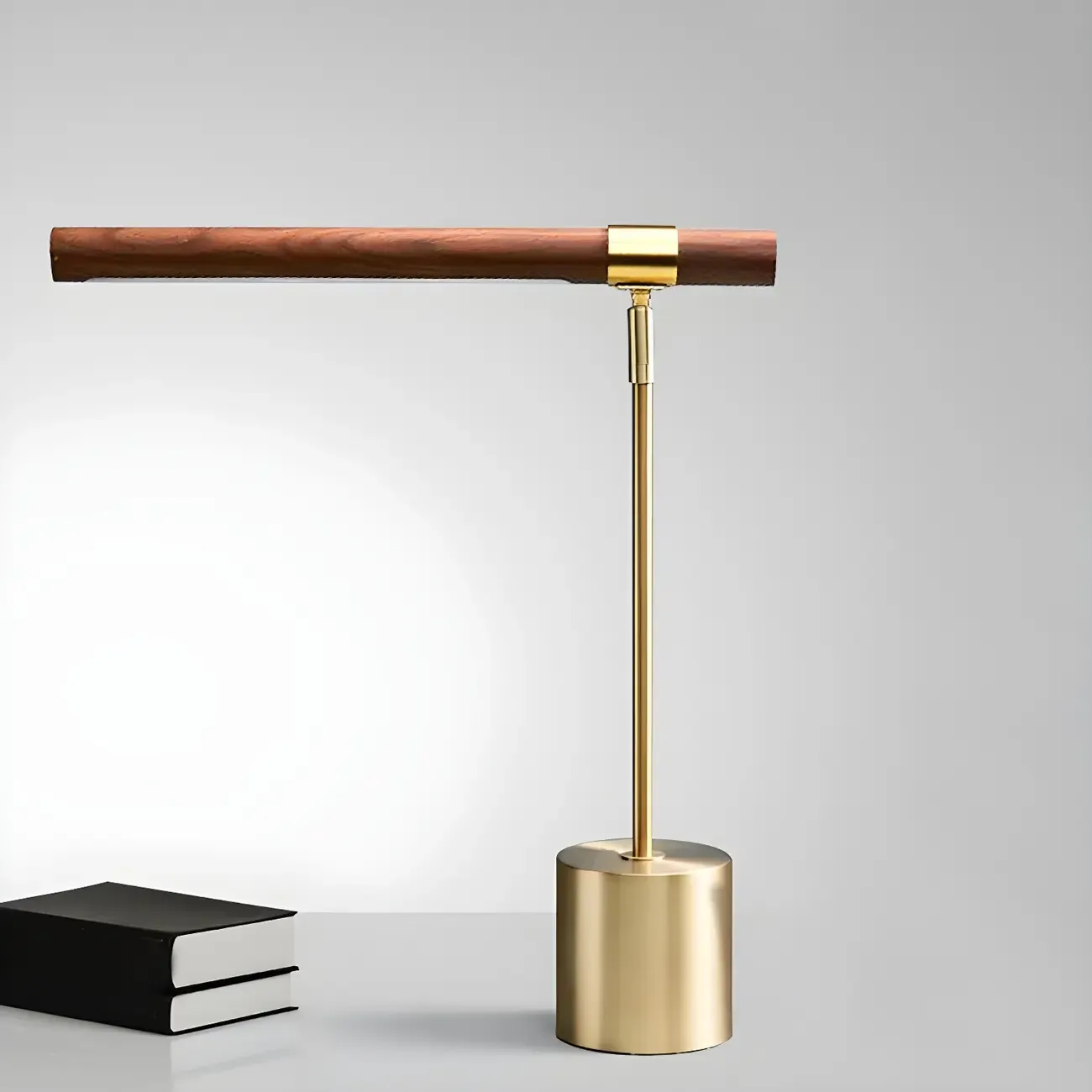 Bedside Modern Linear Gold LED Acrylic Table Lamp Dimmable  Image - 2