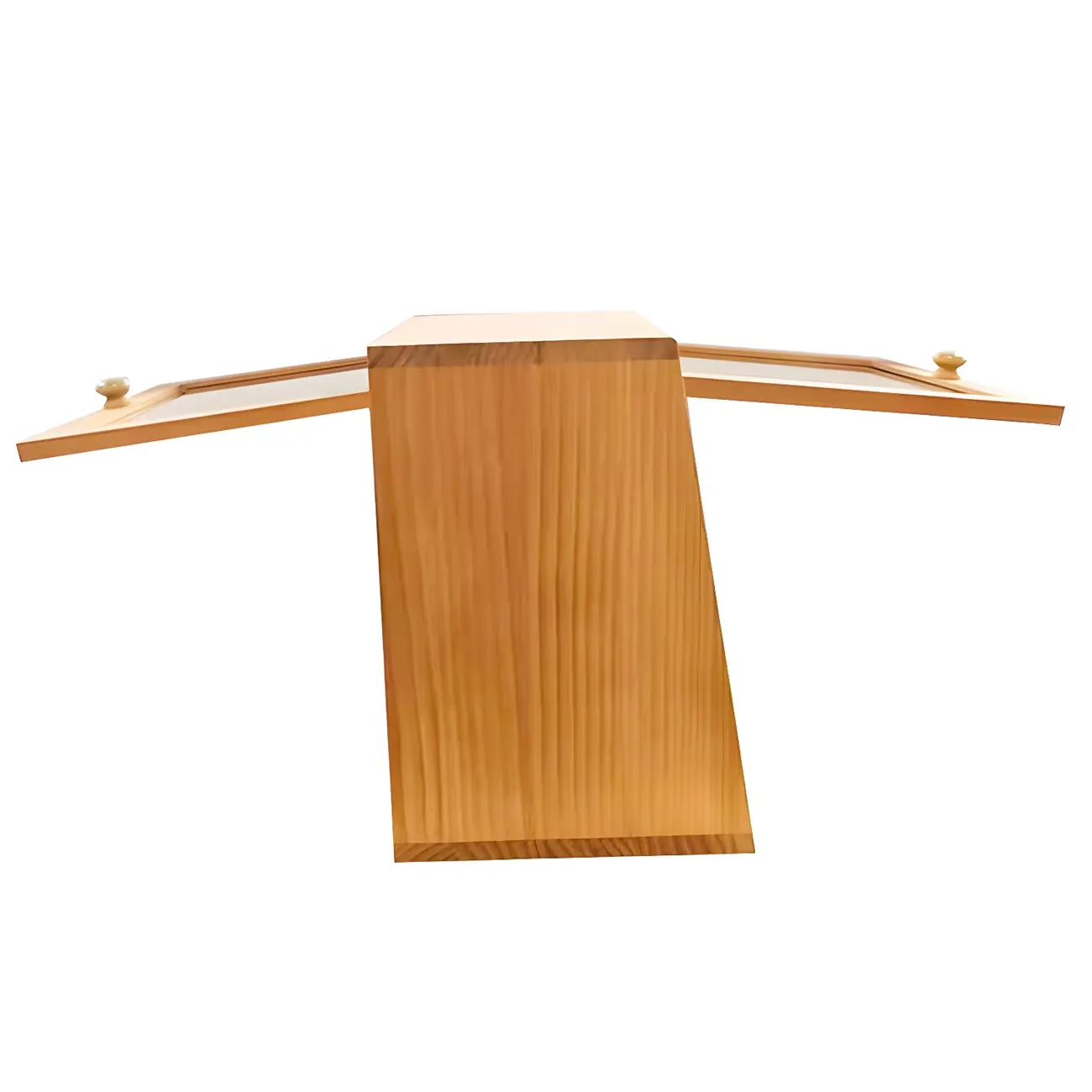 Minimalist Nordic Wooden Glass Display Cabinet for Home Decor Image - 11 | homeyfad