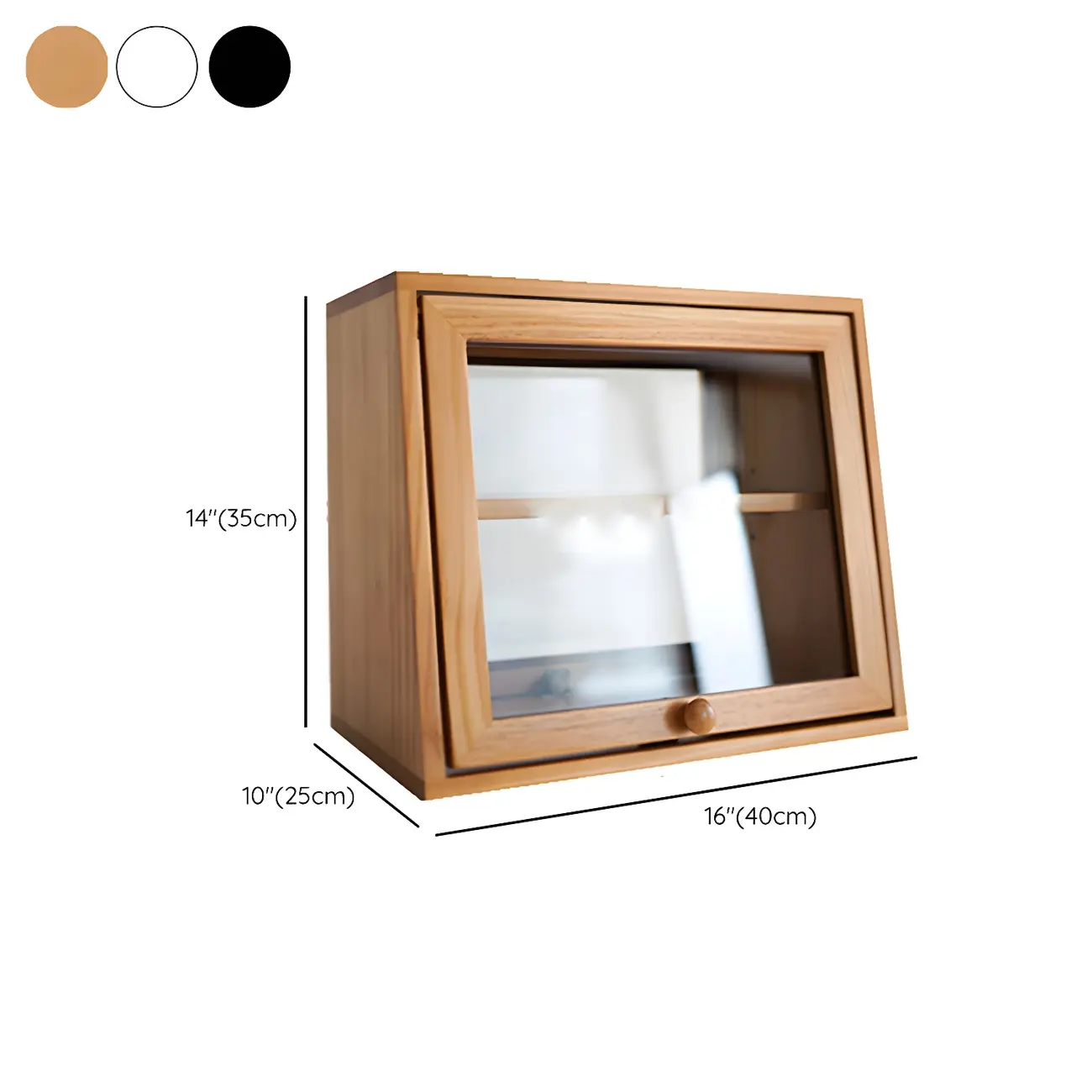 Minimalist Nordic Wooden Glass Display Cabinet for Home Decor #size | homeyfad