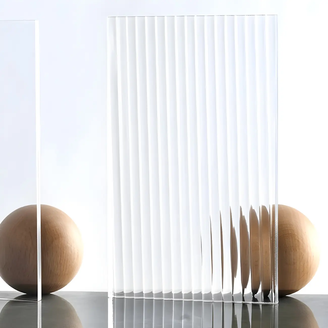 Modern Sliding Doors Pine Wood Curio Cabinet with Wheels Image - 14 | homeyfad