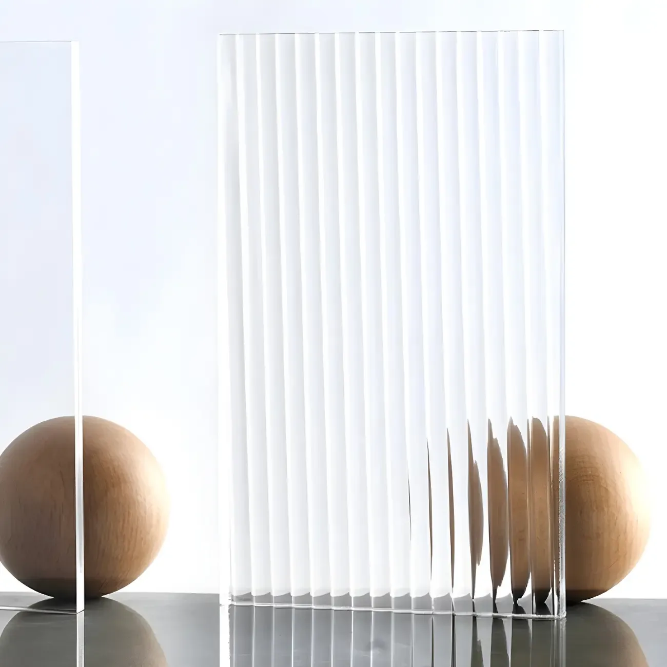 Modern Sliding Doors Pine Wood Curio Cabinet with Wheels Image - 14