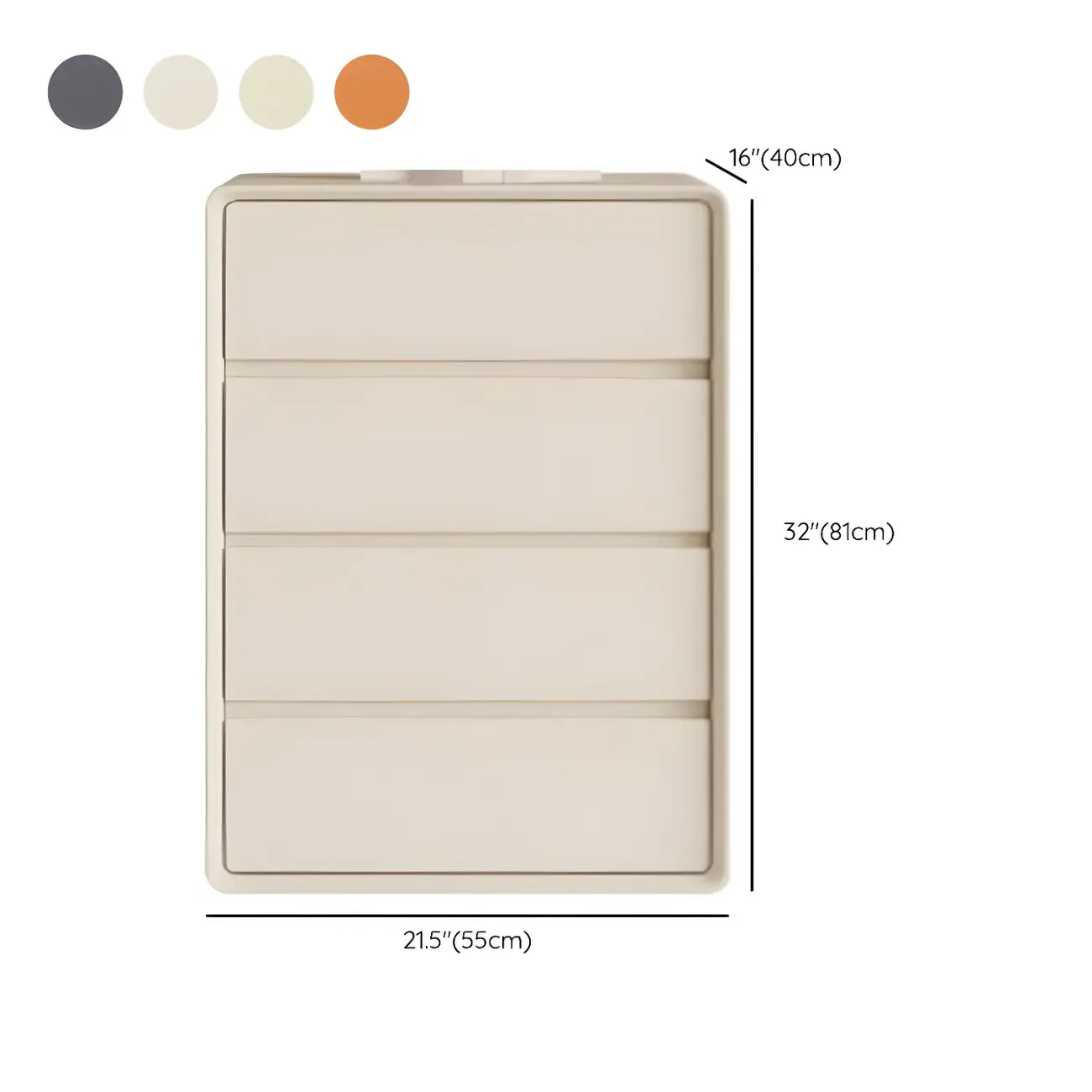 Classic Wooden Dressers in Beige with Soft Close Drawers Image - 24
