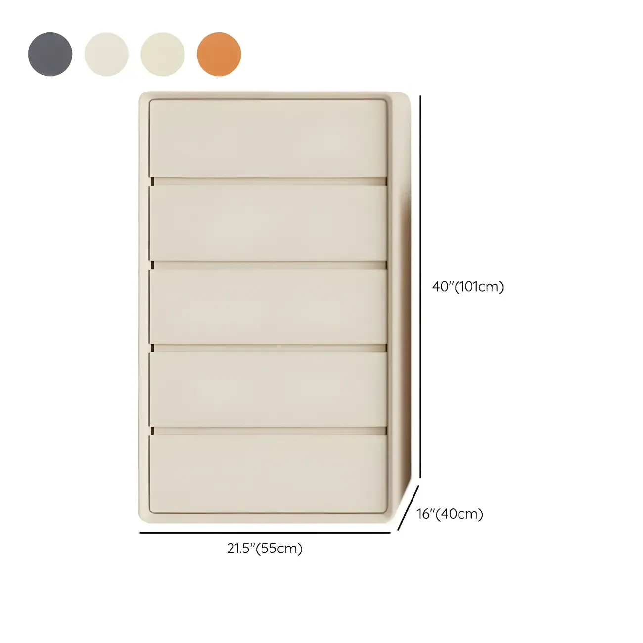 Classic Wooden Dressers in Beige with Soft Close Drawers Image - 25