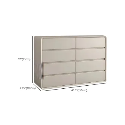Classic Wooden Dressers in Beige with Soft Close Drawers Image - 26