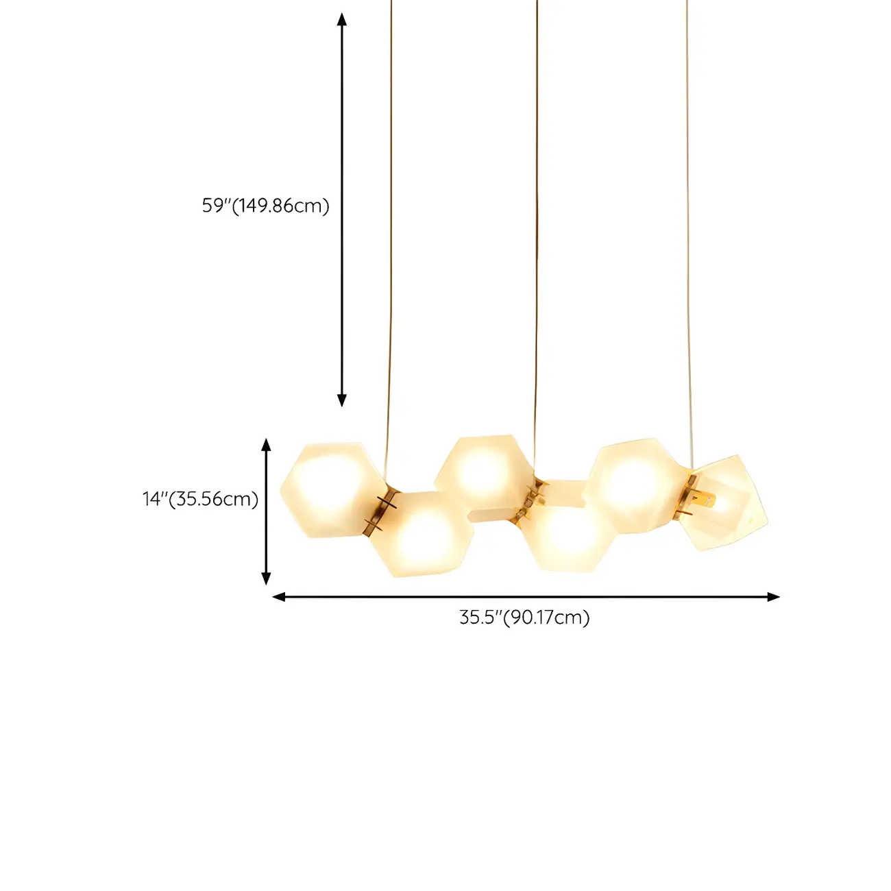 Simple Modern Glass Hexagonal Pendant Light Image - 18 | homeyfad