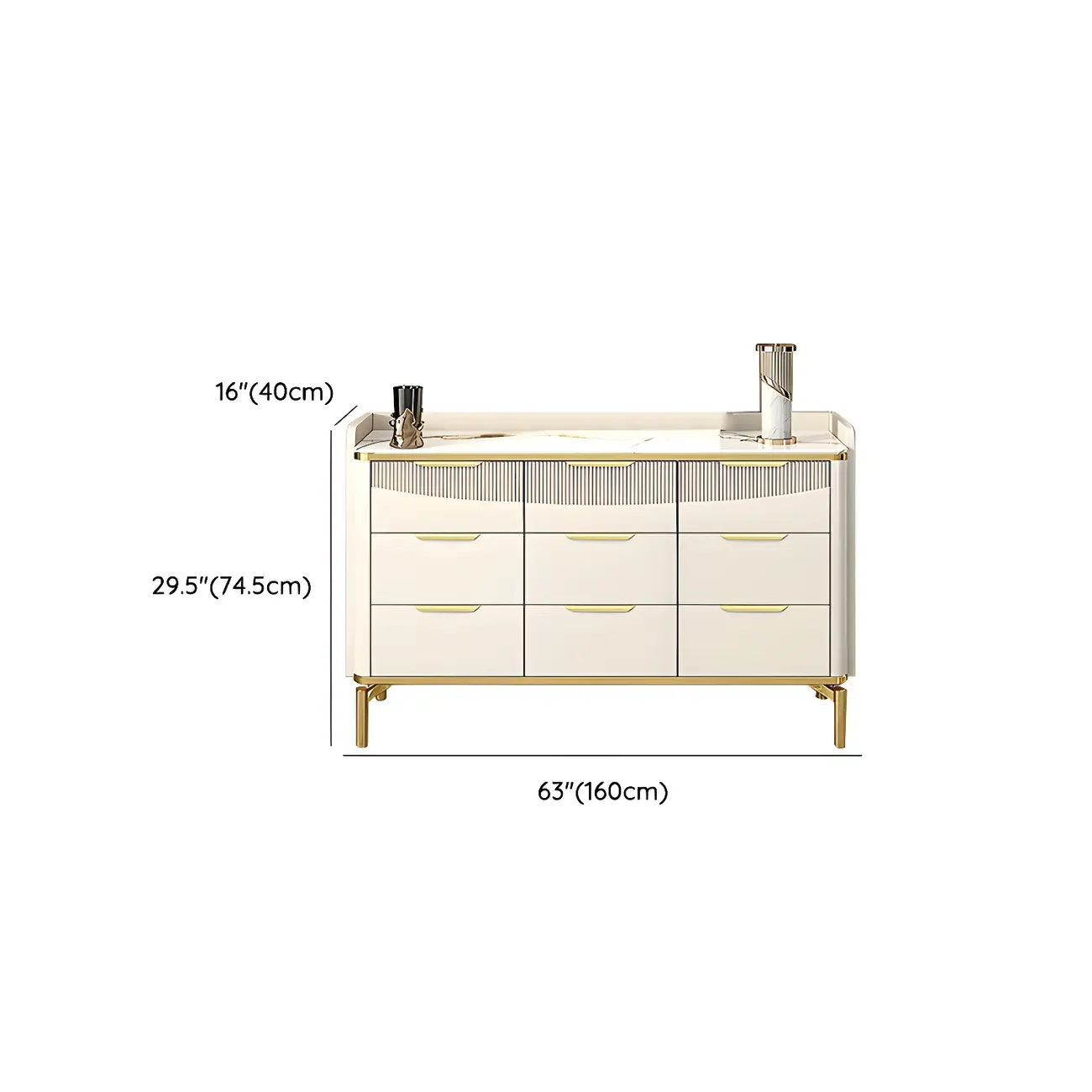 Minimalist White Wooden Dresser with Soft Close Drawers Image - 15 | homeyfad