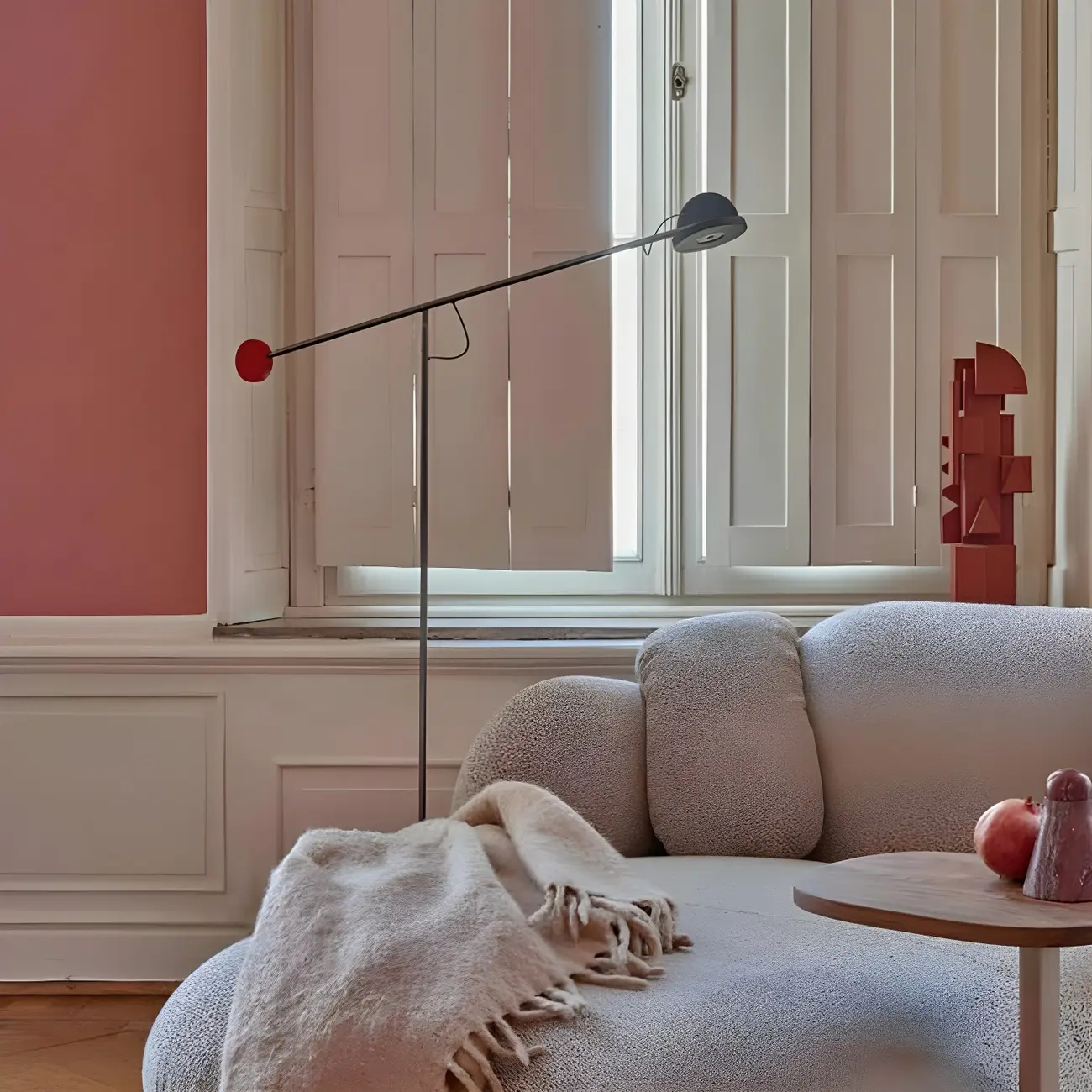 Modern Adjustable Floor Lamp with Iron Dome Shade Image - 4 | homeyfad