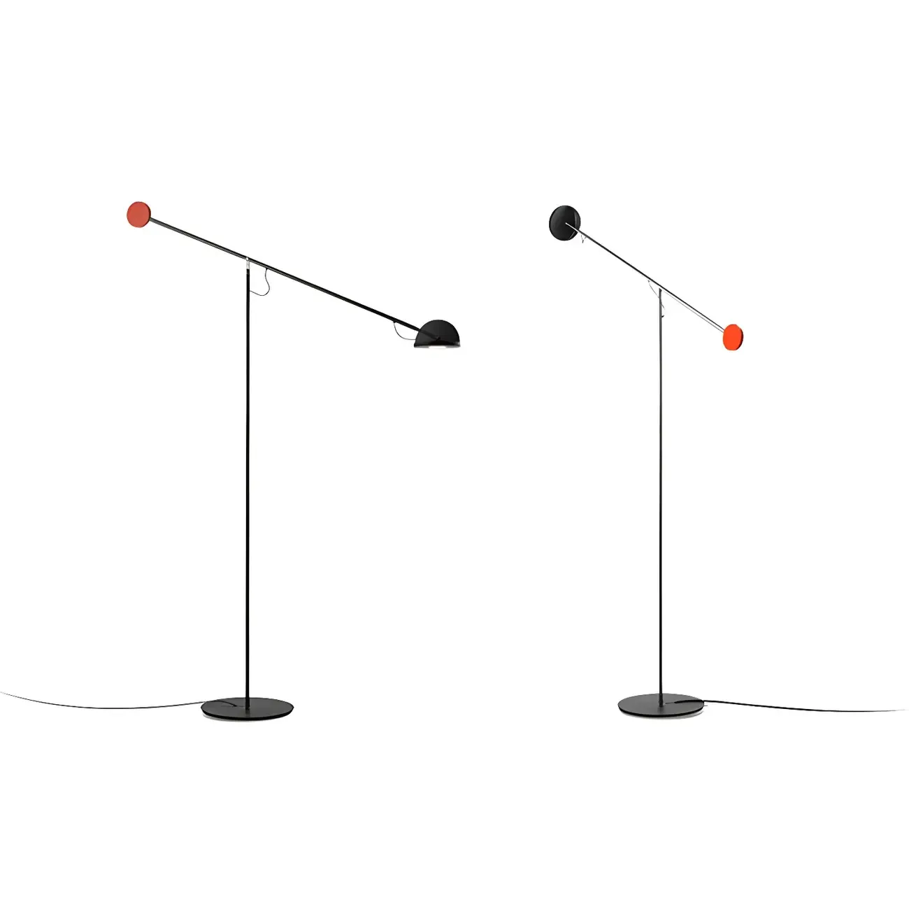 Modern Adjustable Floor Lamp with Iron Dome Shade Image - 8