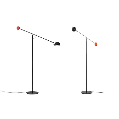 Modern Adjustable Floor Lamp with Iron Dome Shade Image - 8