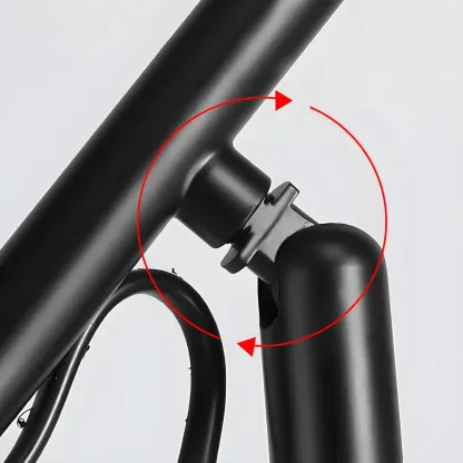 Modern Adjustable Floor Lamp with Iron Dome Shade Image - 9