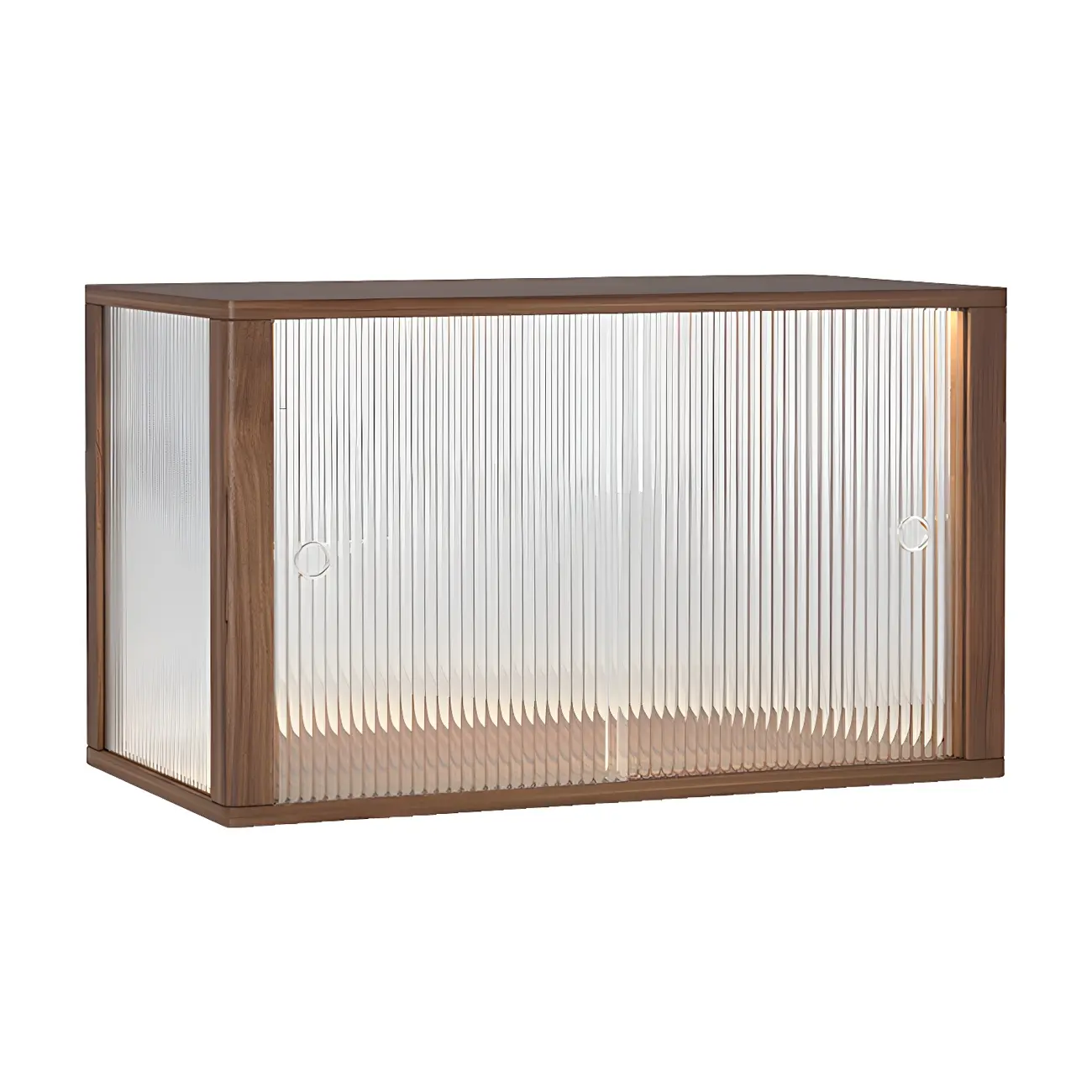 Small Wooden Glass Display Cabinet for Tabletop Image - 5 | homeyfad