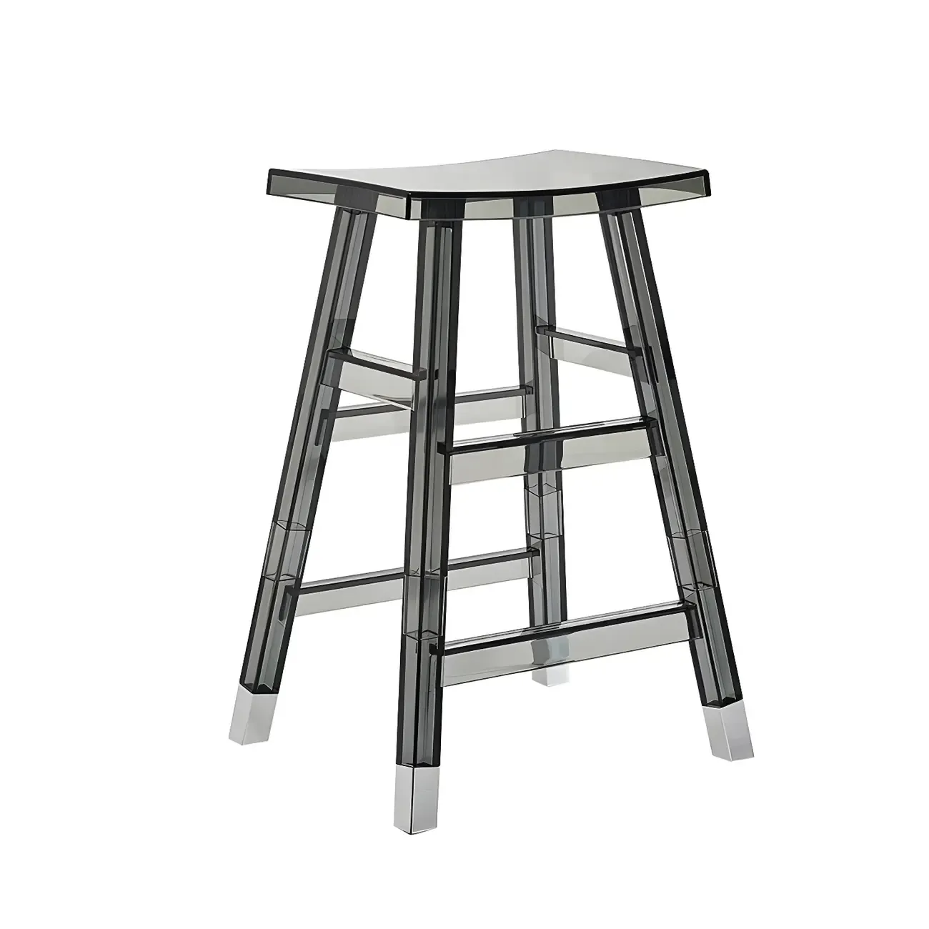 Vibrant Colors Acrylic Chic Coffee Chair Stackable Bar Stool Image - 28