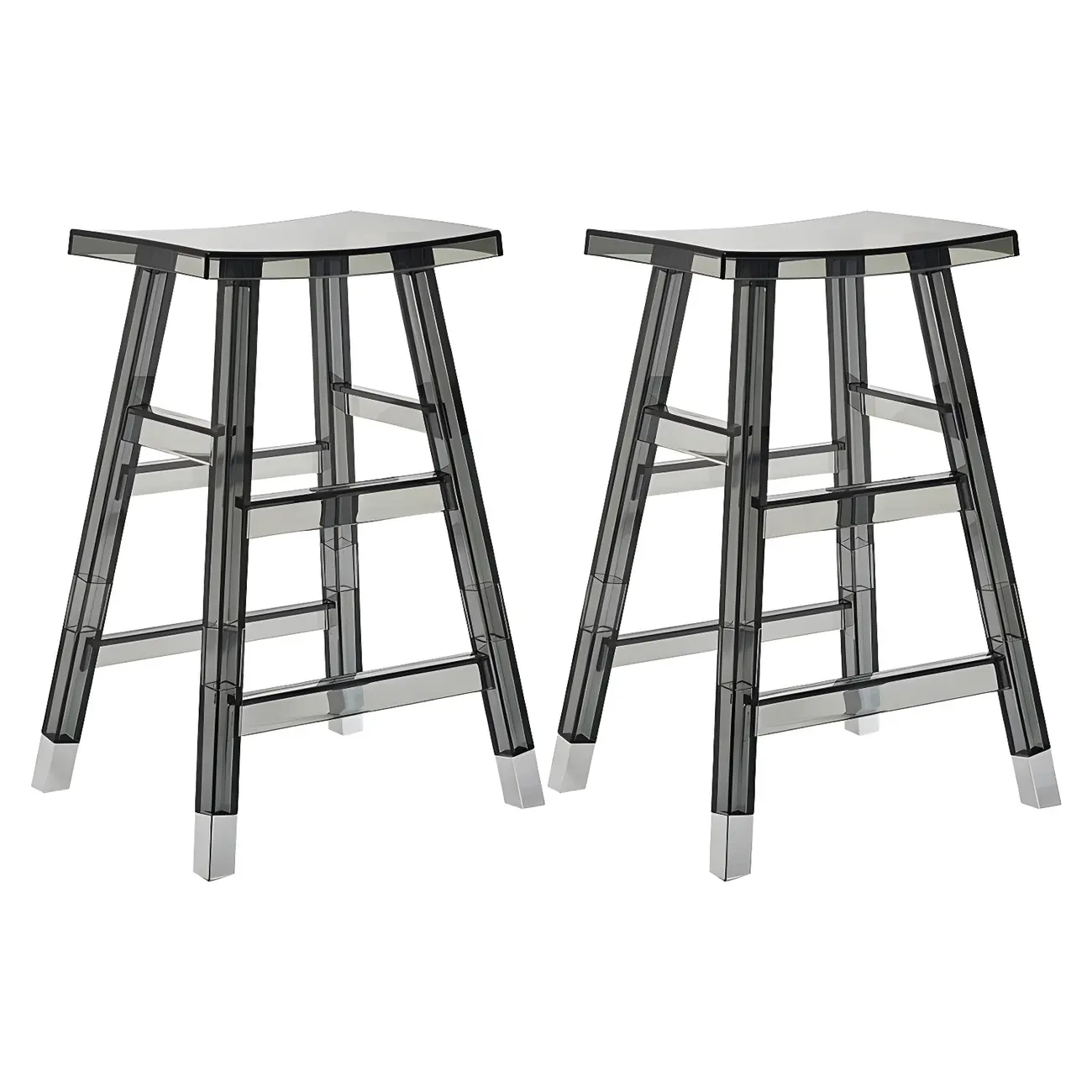 Vibrant Colors Acrylic Chic Coffee Chair Stackable Bar Stool Image - 29 | homeyfad