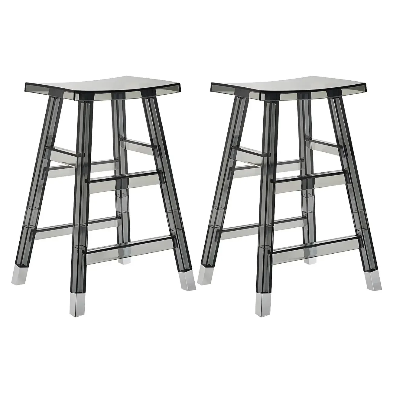 Vibrant Colors Acrylic Chic Coffee Chair Stackable Bar Stool Image - 29